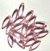20 8x23mm Transparent Pink Navette Drops
